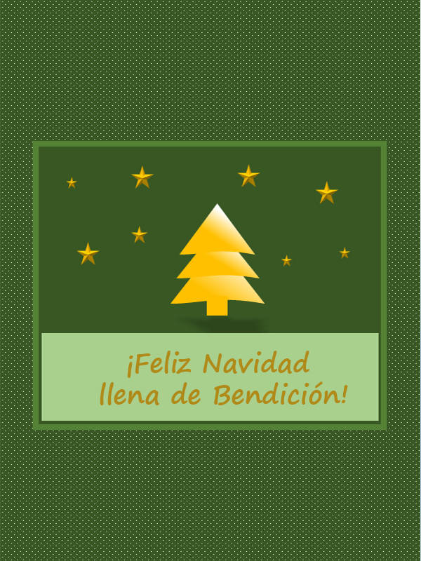 ¡Feliz Navidad llena de Bendición!